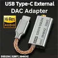 Amplificatore per cuffie USB DAC ES9318 DSD256 Adattatore audio da tipo C a 3,5 mm 32 bit 384 kHz per auricolari Android Phone Laptop PC
