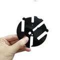 1PCS 110 millimetri nero rosso bianco Auto logo posteriore di sfondo Per Volkswagen VW Golf 6 7 7.5 Polo Passat T-Roc Arteon Tiguan CC