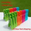 48 pezzi mollette per bucato per la linea di lavaggio presa forte mollette per bucato clip per vestiti in plastica morbida mollette per bucato per la casa antivento