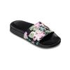 Sandale ROXY "Rg Slippy Ii", Gr. 37, pink (schwarz, pink stencil), Obermaterial: 100% PU, Futter: 100% Textil, Laufsohle: 100% EVA, Schuhe