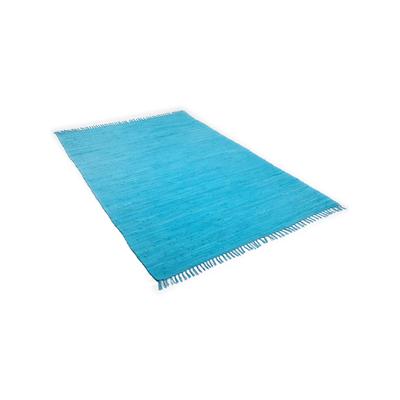 Teppich HEINE HOME Gr. 7, blau (türkis), B:70cm H:5mm L:250cm, Baumwolle, Teppiche Image
