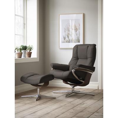 Fußhocker STRESSLESS "Mayfair", braun (braun batick), B:55cm H:41cm T:39cm, Leder BATICK: BATICK ist ein leicht korrigiertes, durchgefärbtes und genarbtes Möbelleder, bei dem die meisten Unebenheiten und Spuren in der Regel entfernt wurden., Hocker,... Image