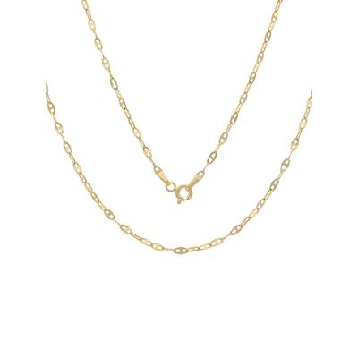 Gliederkette LADY, gold (gelbgold 375), Halsketten, Damen, 45, Metall-Gold, L: 45cm, Metall, Gold Image