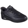 Slip-On Sneaker SKECHERS "UNO CTL", Damen, Gr. 38, schwarz, Lederimitat, Mesh, unifarben, sportlich, Schuhe, Freizeitschuh, Schnürschuh mit elastischen Schnürsenkeln