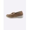 Slipper CASUAL LOOKS, Damen, Gr. 36, braun (camel), Leder, modisch, Schuhe