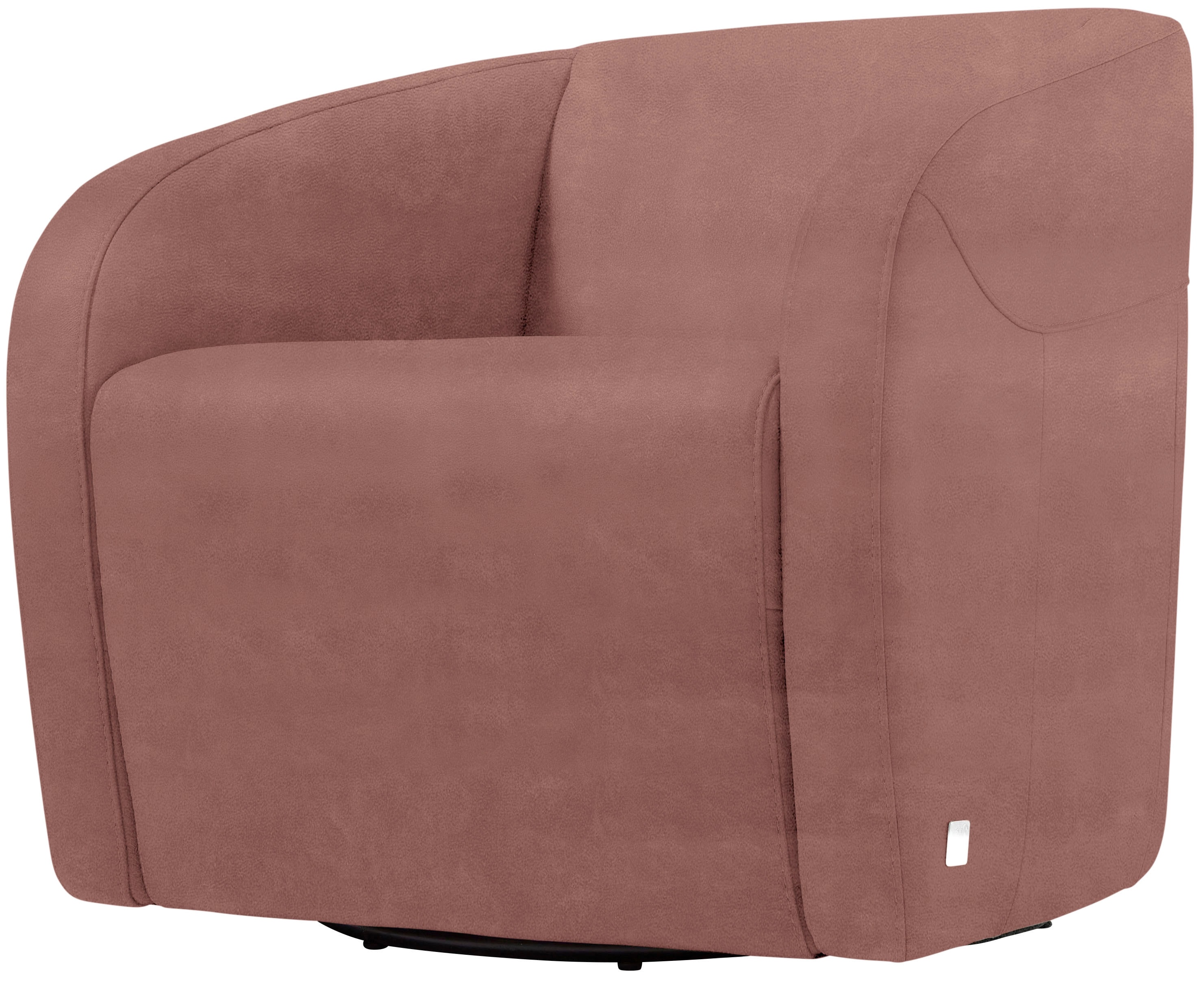 Sessel EGOITALIANO "Charlottaas Clubsessel, Designsessel, modern und zeitlos, bequem", braun (cedar wood), B:73cm H:73cm T:76cm, 100% Polyester. Wasser- und Schutzabweisend., Sessel, Sessel, drehbar, kompakte Stellmaße, Solitärsessel