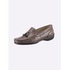 Mokassin CLASSIC, Damen, Gr. 41, grau (taupe), Leder, Glattleder, Basic, Schuhe