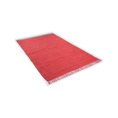 Teppich HEINE HOME Gr. 4, rot, B:90cm H:5mm L:160cm, Baumwolle, Teppiche Image
