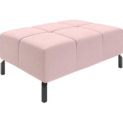 Hockerbank INOSIGN "Ancona New", rosa, B:107cm H:43cm T:71cm, 100% Polyester, Hocker, passend zum Ecksofa "Ancona New", auch in Easy care-Bezug Image