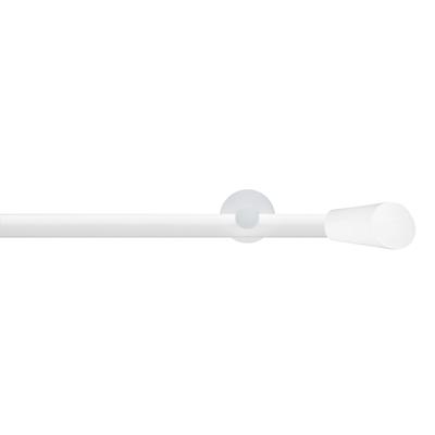 Gardinenstange GARESA "WHITE", weiß, L:310cm Ø:20mm, Eisen, Gardinenstangen, Vorhanggarnitur, Innenlauf, verlängerbar, Endknopf abgeschrägt Image