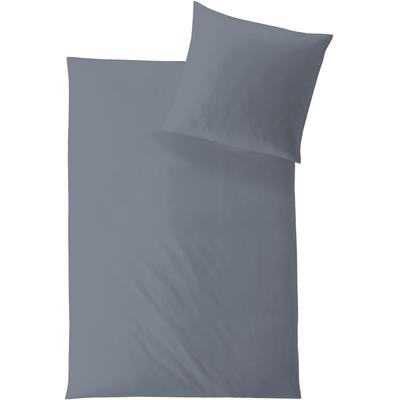 Bettwäsche HEFEL "Classic Uni in Gr. 135x200 oder 155x220 cm", grau (platinfarben), B/L: 155cm x 220cm, , Lyocell, B/L: 40cm x 80cm, Lyocell, Obermaterial: 100% Lyocell (TENCEL), Bettwäsche, Bettwäsche aus TENCEL™, unifarbene Bettwäsche mit... Image