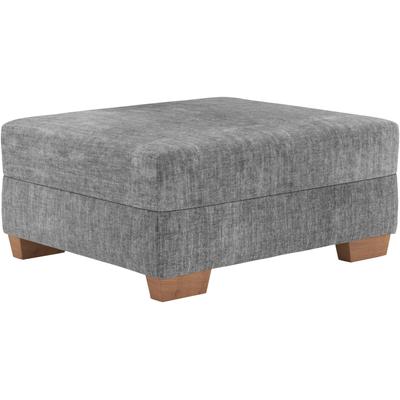 Hocker MR. COUCH "Helena", grau (dolce 16 graphite), B:98cm H:44cm T:82cm, Dolce (100% Polyester), Hocker, Polsterhocker, Mit DuraSpring-Taschenfederkern, bis 140 kg belastbar Image