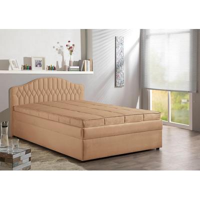 Polsterbett MAINTAL, braun (karamell), B:150cm, Betten Image