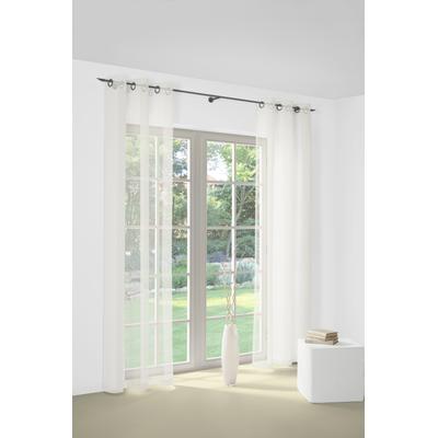 Gardine WIRTH "Bettina", beige (creme), B:350cm H:160cm, Polyester, Gardinen, Fertig-Store mit Metallösen nach Maß Image