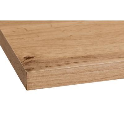 Arbeitsplatte KOCHSTATION "KS-Universal", braun (wotaneichefarben), B:230cm H:2,8cm T:60cm, Spanplatte, Tischplatten, Stärke 28 mm, verschiedene Breiten und Farben Image