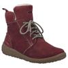 Winterboots JOSEF SEIBEL "Ruby 53", Damen, Gr. 42, rot (weinrot), Leder, casual, Schuhe, TEX-Stiefel, Schnürboots mit wärmendem Innenfutter