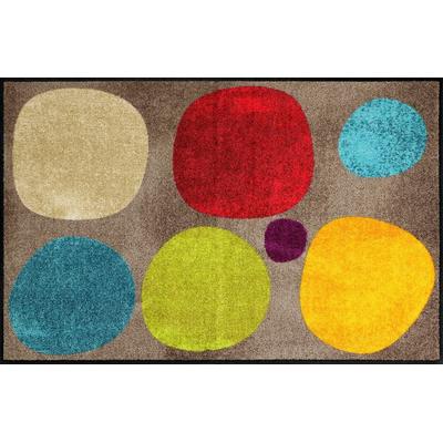 Fußmatte SALONLOEWE Gr. 1, bunt (taupe, bunt), B:50cm H:7mm L:75cm, Polyamid, Polyamid, Teppiche Image