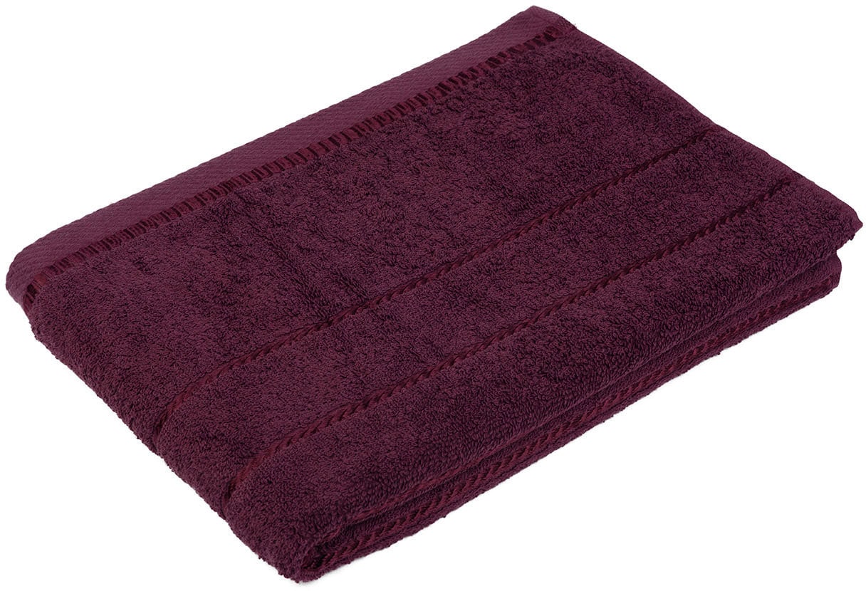 Duschtuch GÖZZE "Berlin", lila (brombeere), B:70cm L:140cm, Frottier, Obermaterial: 100% Baumwolle, Handtücher