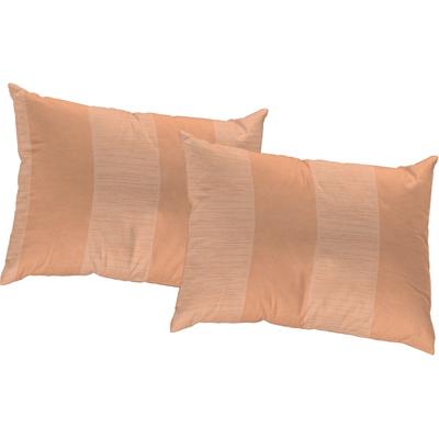 Kissenhülle WIRTH "Niederau" Gr. 2, rot (apricot), B:50cm L:50cm, Polyester, Obermaterial: 67% Polyacryl, 33% Polyester, Kissenbezüge Image