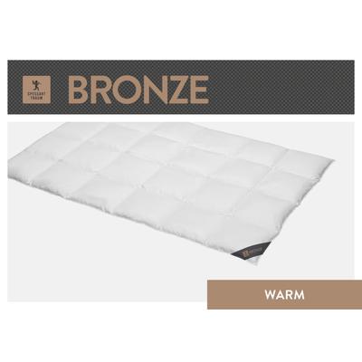 Daunenbettdecke SPESSARTTRAUM "Bronze", weiß, B:155cm L:200cm, Bezug: 100% Baumwolle. Füllung: 90% Daunen, 10% Federn, Bettdecken, hergestellt in Deutschland, allergikerfreundlich Image