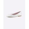Ballerina HEINE, Damen, Gr. 36, weiß, Leder, Glattleder, Synthetik, modisch, Schuhe
