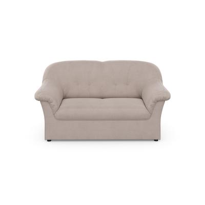 2-Sitzer DOMO COLLECTION "Pegnitz für kleine Räume, Breite 155cm", grau (taupe), B:155cm H:82cm T:82cm, 92% Polyester, 8% Nylon, Sofas, zeitlos, elegante Armlehnen, komfortabel Image