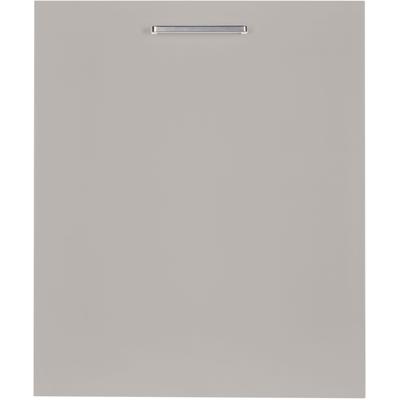 Frontblende NOBILIA "Touch", durchgehende Türfront für vollintegrierte Geschirrspüler", grau (front: lacklaminat steingrau supermatt), B:45cm H:72cm T:1,9cm, MDF, Möbelblenden, in den Breiten Breiten 45 und 60 cm Image