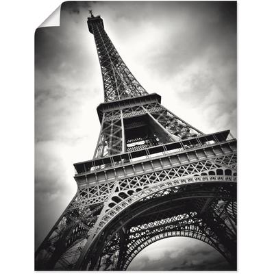 Wandbild ARTLAND "Eiffelturm Paris", schwarz (farbe bild(er): schwarz), B:60cm H:80cm, Papier, Bilder, als Leinwandbild, Poster in verschied. Größen Image