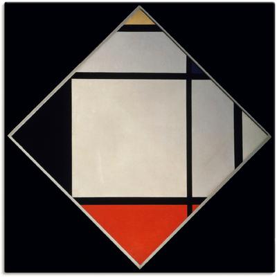 Leinwandbild ARTLAND "Rhombus II.", schwarz (farbe bild(er): schwarz), B:70cm H:70cm, Canvas, Leinwand, Bilder, auf Keilrahmen gespannt Image