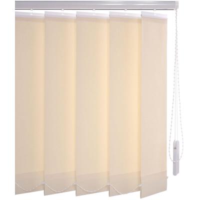 Lamellenvorhang LIEDECO "Vertikalanlage 89 mm" Gr. 14, beige (sand), B:250cm H:250cm, Jalousien Image