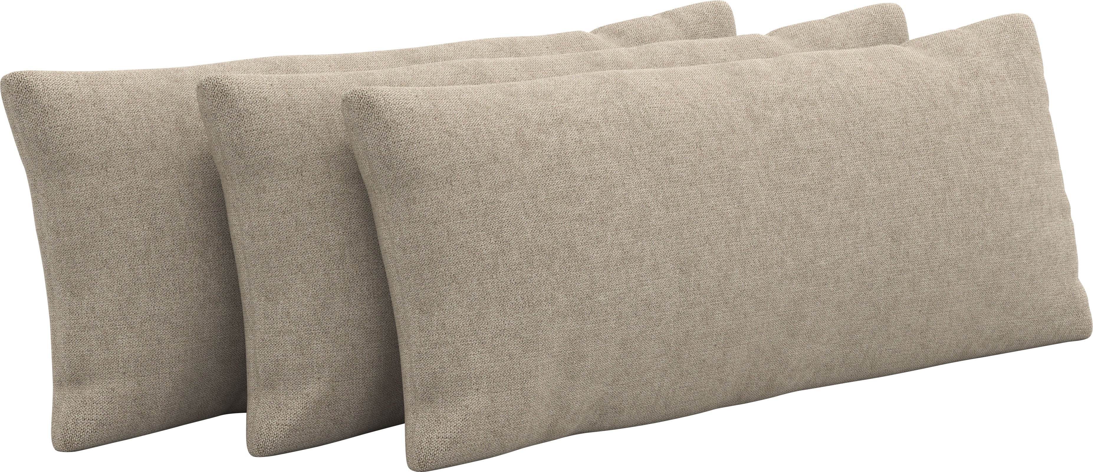 Auflagekissen SIT & MORE "Emely", grau (taupe), B:65cm H:25cm T:10cm, 95%Polyester, 5% Polyamid, Polsterauflagen Image