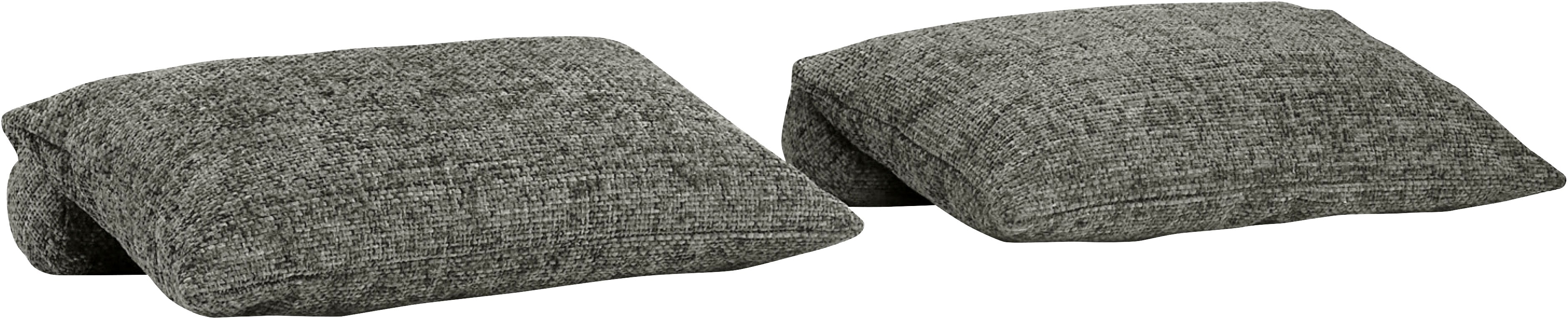 Dekokissen "Baldwin", grün (puente grün), 4 Stk., Strukturstoff, SET ONE BY MUSTERRING, Dekokissen_Sitzkissen_Kissenhüllen, 4-teiliges Kissenset, passend zum Bett Baldwin