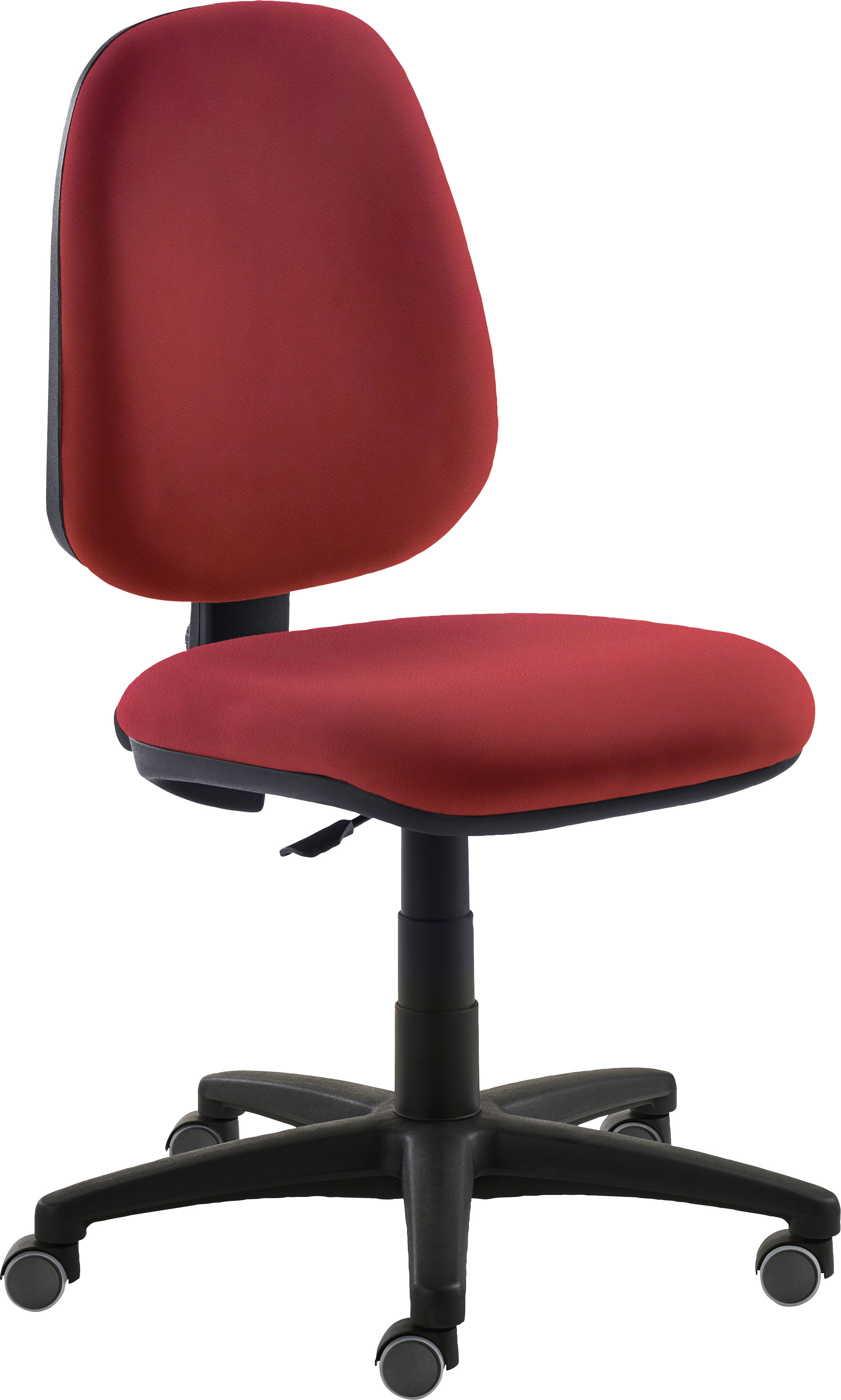 Drehstuhl MAYER SITZMÖBEL "2211", rot (rot, schwarz), B:62cm H:93cm T:62cm, Stühle, Kinderdrehstuhl Bürodrehstuhl, recyceltes Polyester