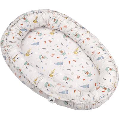 Kuschelnest JULIUS ZÖLLNER "NIDO Jersey, Little Otti", bunt (little otti), Obermaterial: 100% Baumwolle. Füllung: 100% Polyester, Bettnestchen, Nestchen, Made in Germany