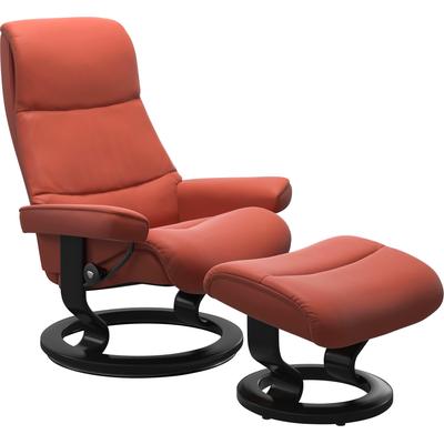 Relaxsessel STRESSLESS "View", braun (henna), B:78cm H:105cm T:78cm, Leder BATICK: BATICK ist ein leicht korrigiertes, durchgefärbtes und genarbtes Möbelleder, bei dem die meisten Unebenheiten und Spuren in der Regel entfernt wurden., Leder PALOMA:... Image