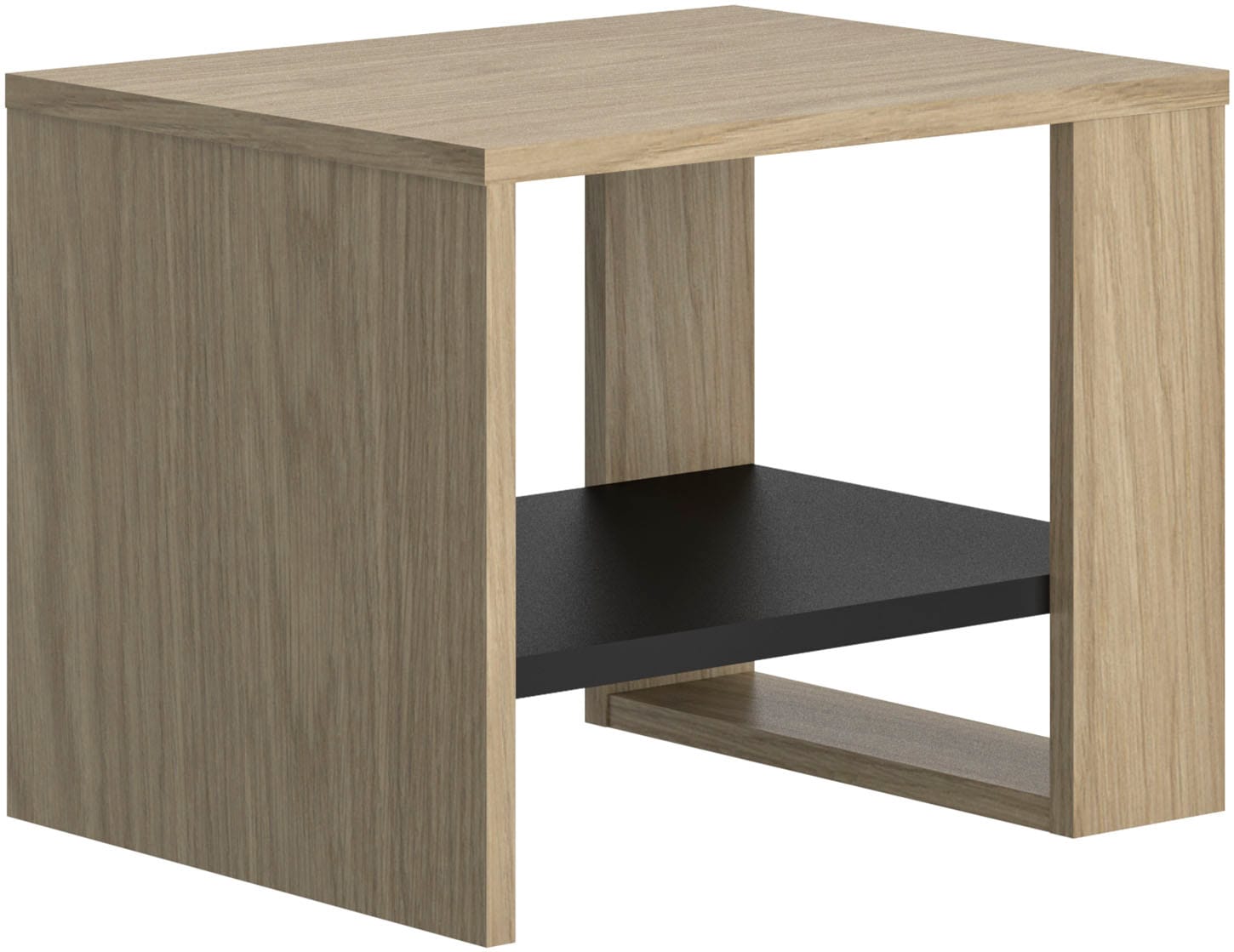 Nachttisch GAMI, rookwood eiche nachbildung, rookwood eiche nachbildung, rookwood eiche nachbildung, B:44cm H:35cm T:36cm, Tische, Nachttisch, Nachttisch