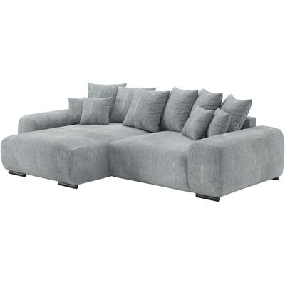 Ecksofa MR. COUCH "Sundance II, L-Form", silber (dolce 14 silber), B:318cm H:92cm T:188cm, Dolce (100% Polyester), Sofas, mit DuraSpring-Taschenfederkern bis 140 kg belastbar Image