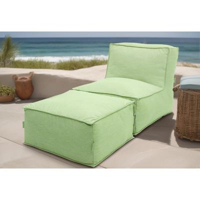 Sofaelement DOMO COLLECTION "Fiu: einfach aufblasbar, für Camping, Garten, Terrasse, Balkon", grün, B:75cm H:73cm T:115cm, 100% Olefin, Polsterelemente, wetterfester Outdoor Sessel 75/115/73 cm, klein verstaubar Image