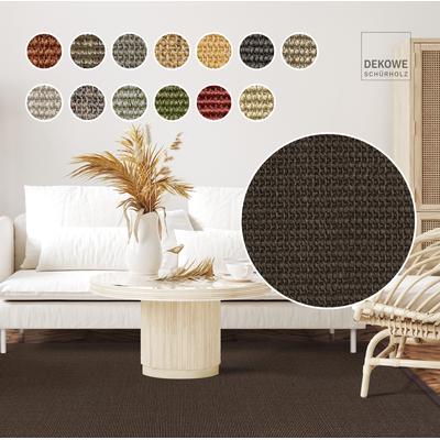 Sisalteppich DEKOWE "Mara S2 mit Bordüre Spezial", braun (mocca), B:280cm H:5mm L:350cm, Sisal, Teppiche, 100% Sisal, auch als Läufer, Wohnzimmer Image
