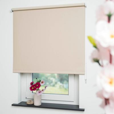 Seitenzugrollo LIEDECO "Uni" Gr. 7, beige (cream), B:142cm H:180cm, Polyester, Rollos Image