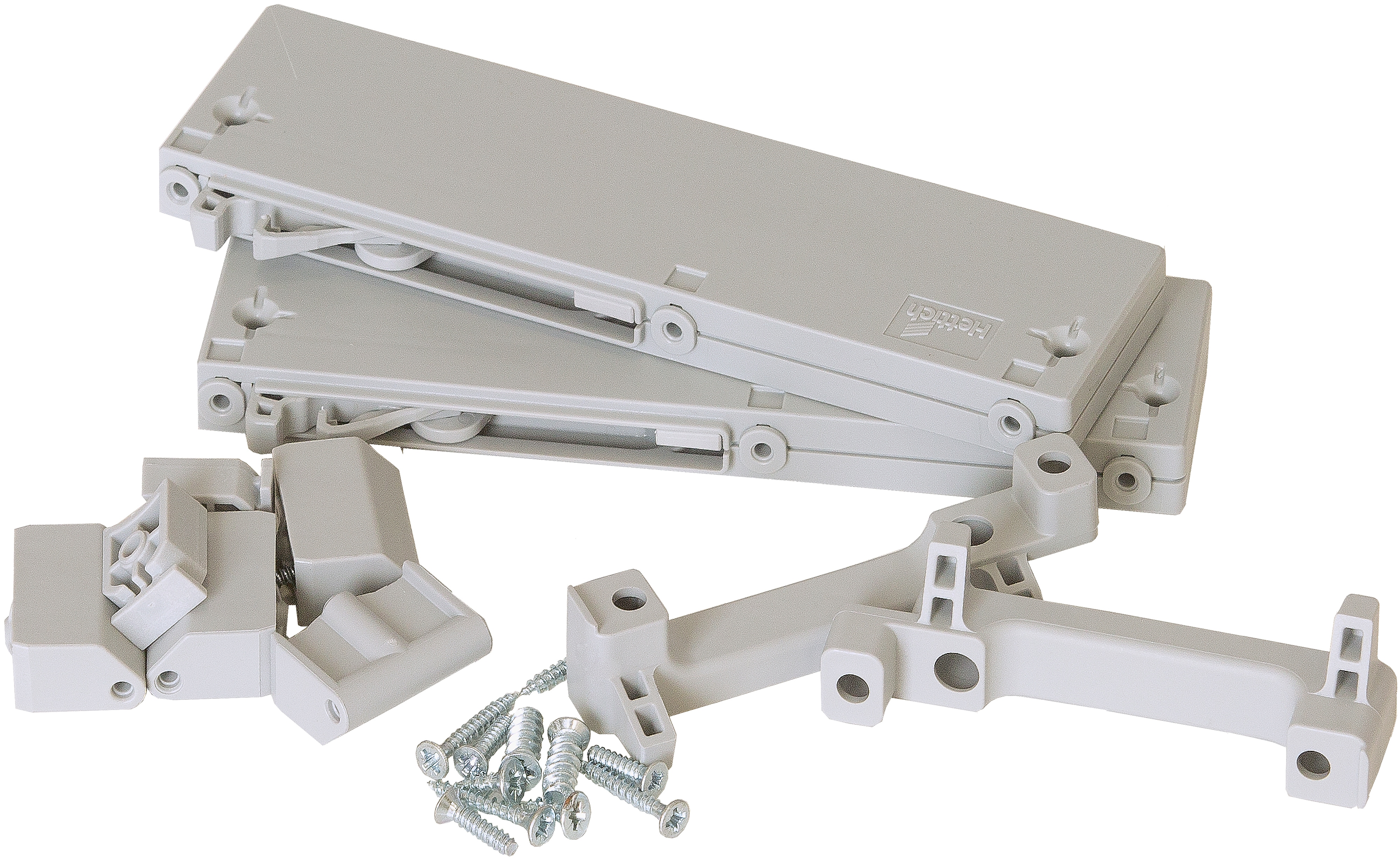 Türdämpfer FORTE "WINN 2", grau, B:17,5cm H:6cm T:7,5cm, Kunststoff, Türdämpfer, Türdämpfer, einfache Montage, nachrüstbar, äußere Türen