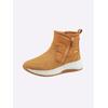 Stiefelette CAPRICE, Damen, Gr. 40, gelb (ocker), Leder, Textil, sportlich, Schuhe