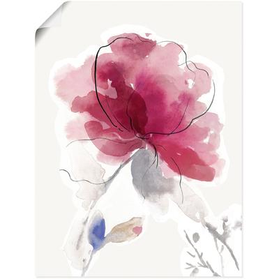 Wandbild ARTLAND "Rosige Blüte II.", pink (farbe bild(er): pink), B:30cm H:40cm, Bilder, als Alubild, Outdoorbild, Leinwandbild, Poster in verschied. Größen Image