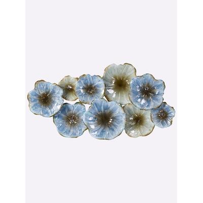 Wanddekoobjekt HEINE HOME, blau (blau, grün), B:118cm H:59cm T:8cm, Wanddekoobjekte Image