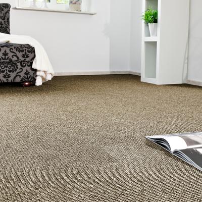 Teppichboden ANDIAMO "Joe, Schlinge, Made in Netherlands", braun, B:400cm H:8mm L:200cm, Kunstfaser, Teppiche, Breite 400 cm, meliert, Wohnzimmer, strapazierfähig & robust Image