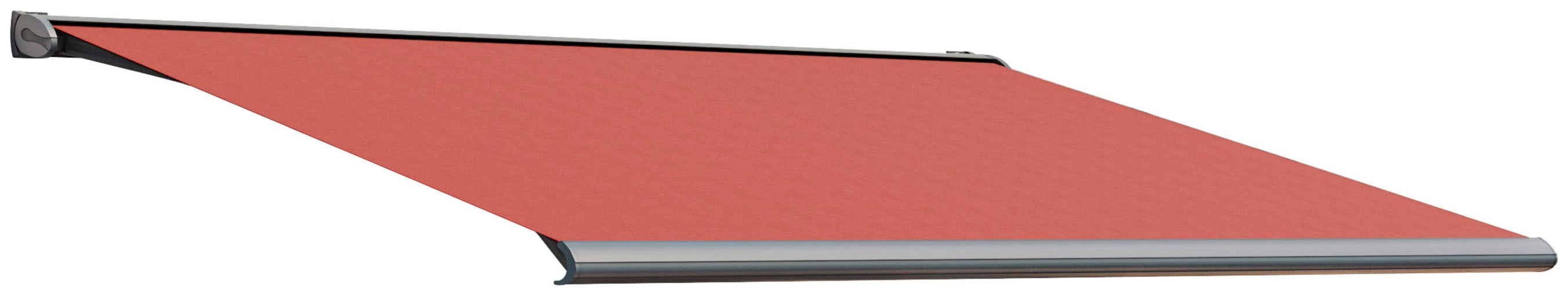 Kassettenmarkise WISMAR "S-Compact", rot (rostrot), B:550cm H:19cm, Polyacryl, Markisen