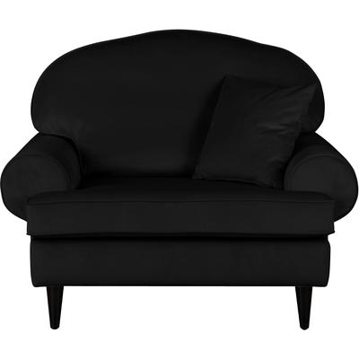 Sessel HOME AFFAIRE "Vitreux", schwarz, B:117cm H:95cm T:100cm, 100% Polyester, Sessel, Einzelsessel, auch in Bouclé-Bezug, B/T/H: 117/100/95 cm Image
