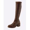 Stiefel HEINE, Damen, Gr. 36, braun (cognac), Textil, modisch, Schuhe