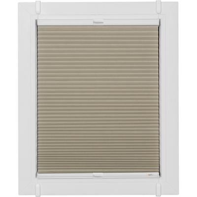 Wabenplissee SUNLINES "One Size Style Honeycomb TL", beige (sand, weiß, weiß), B:40cm H:130cm, Obermaterial: 85% Polyester, 15% sonstige Fasern, Plissees, Zubehörfarbe weiß, zum Klemmen Image