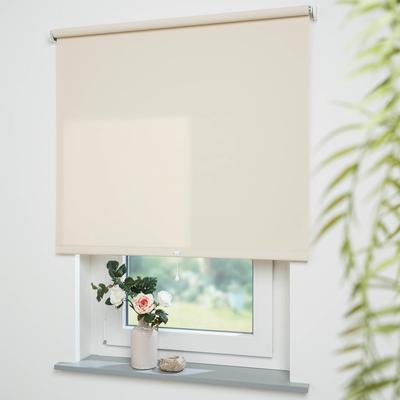 Springrollo LIEDECO "Uni" Gr. 13, beige (cream), B:192cm H:180cm, Polyester, Metall, Rollos, lichtdurchlässig Image